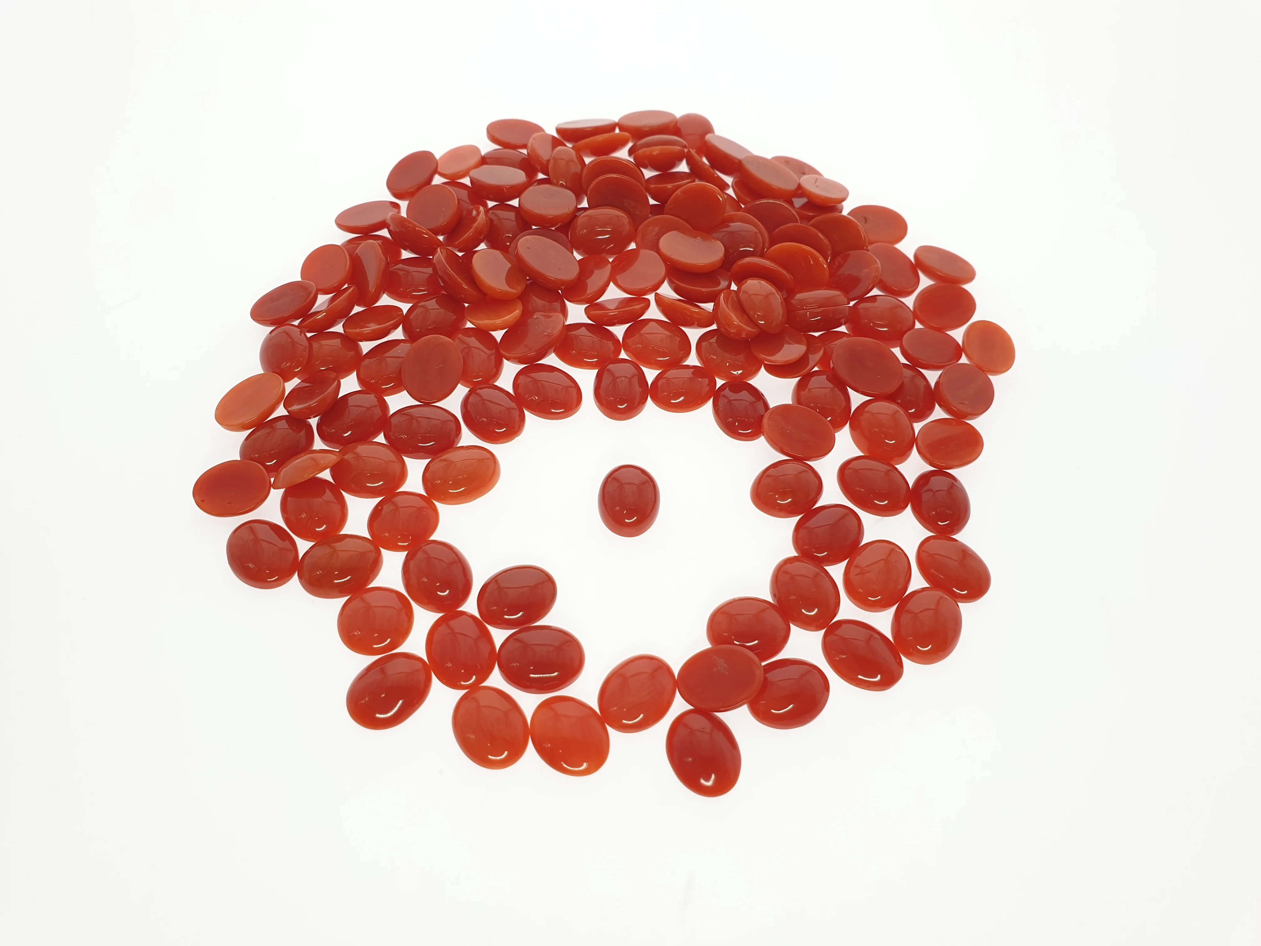 Mediterranean Coral Cabochons AA Quality Italian Red Crystal 4x6 Oval Cut Natural Gemstone Jewelry Making Blue Silver Rose