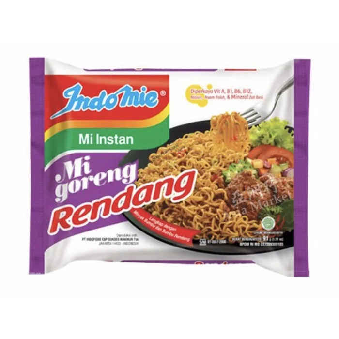 Instant Fried Noodle Rendang