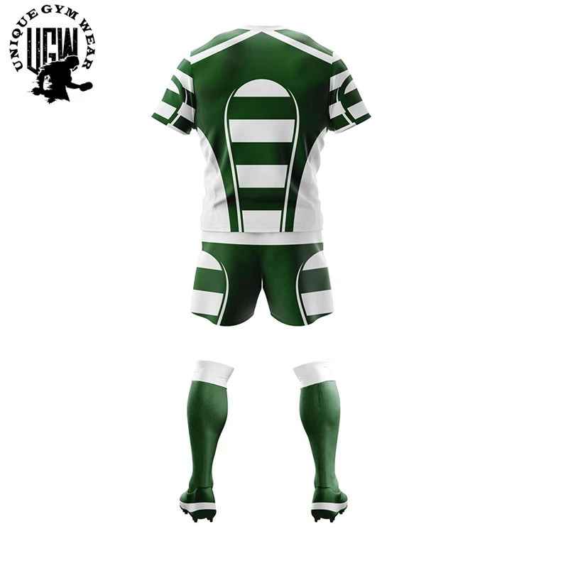 Top Quality Custom Made Men Sublimated Rugby Uniforms set Good Design Rugby Uniform