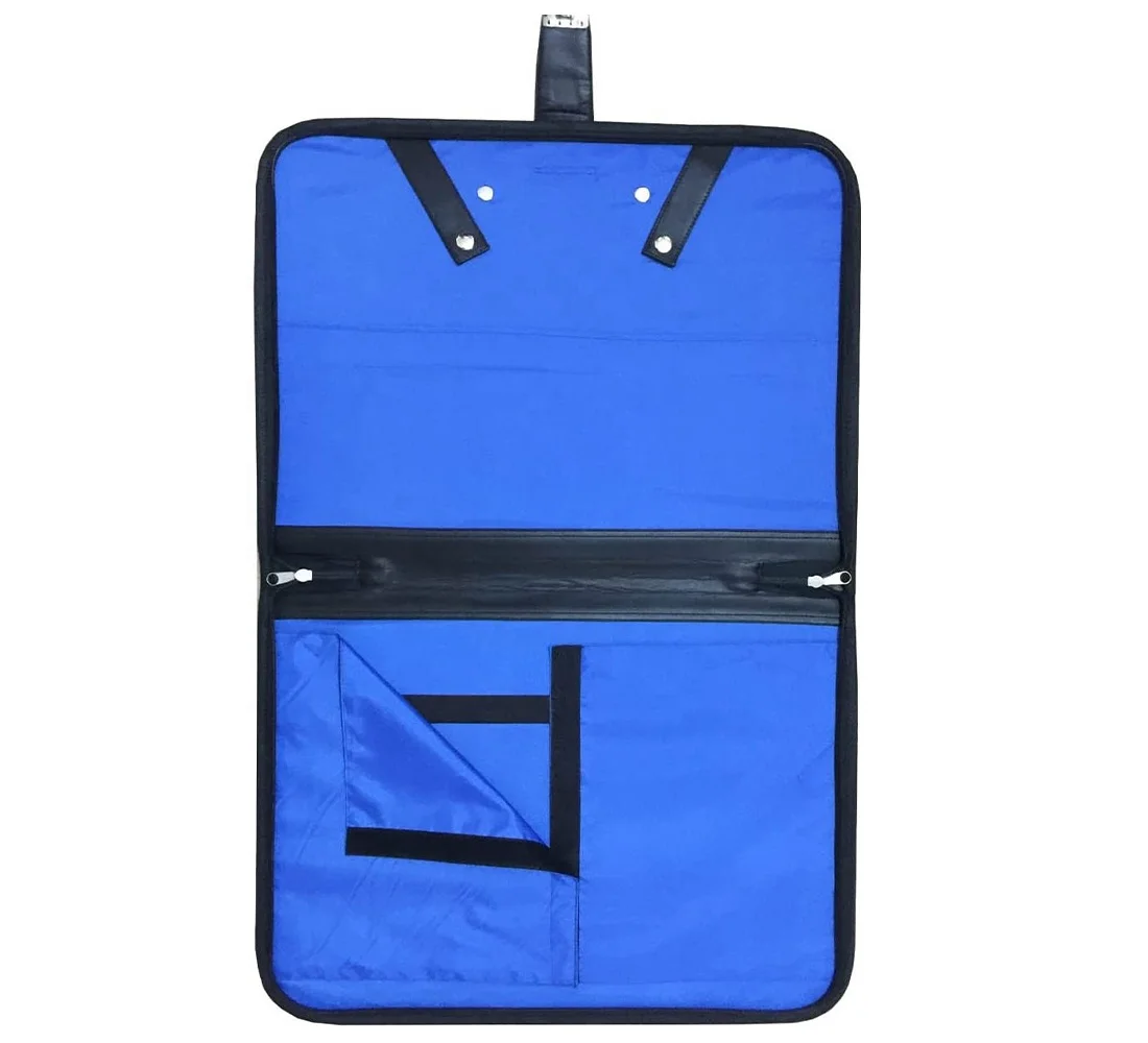 Masonic Regalia soft case with black Rexine handle and key with highest quality Customer Own Designs welcome