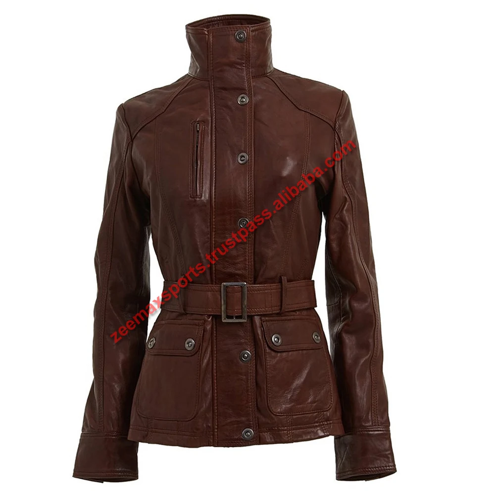 Новая модная женская кожаная куртка из овчины идеальная классическая