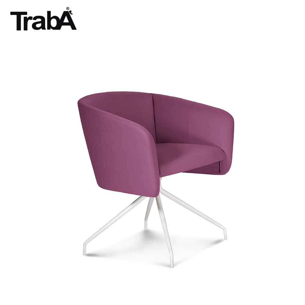 High Quality Office Armchair swivel metal frame fabric eco leather