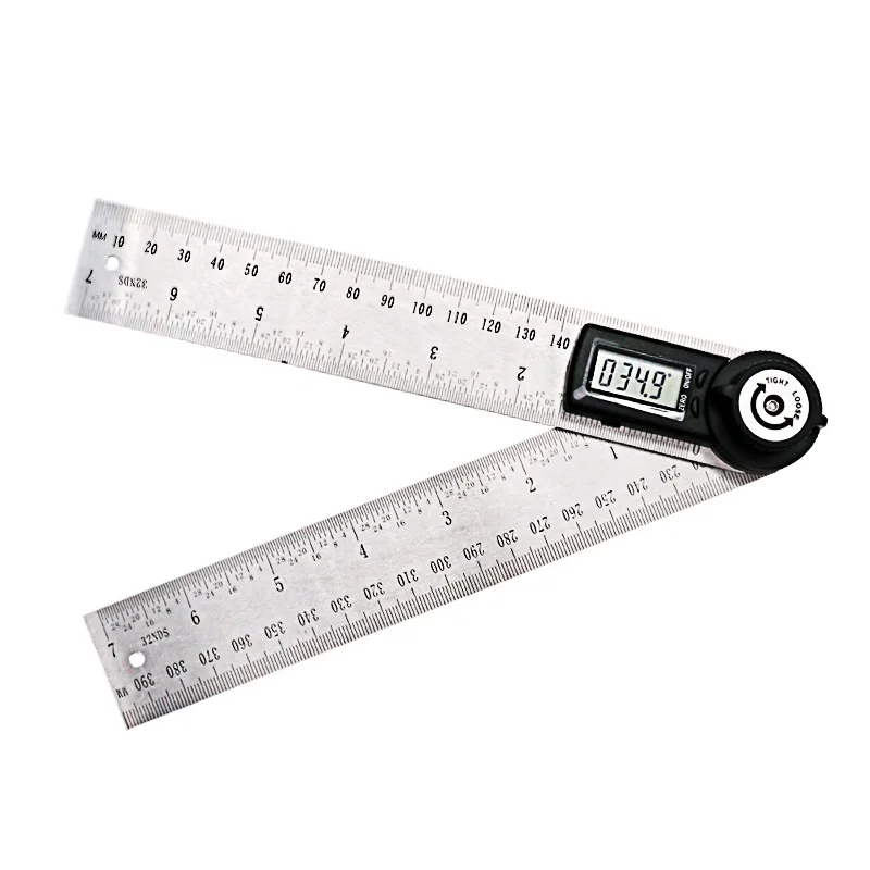 2 in 1 Digital Angle Ruler 360 Degree 200 mm Electronic Meter
