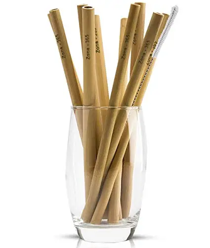 Multi-purpose bamboo bubble tea straw bamboo reusable straw set bamboo straws eco friendly