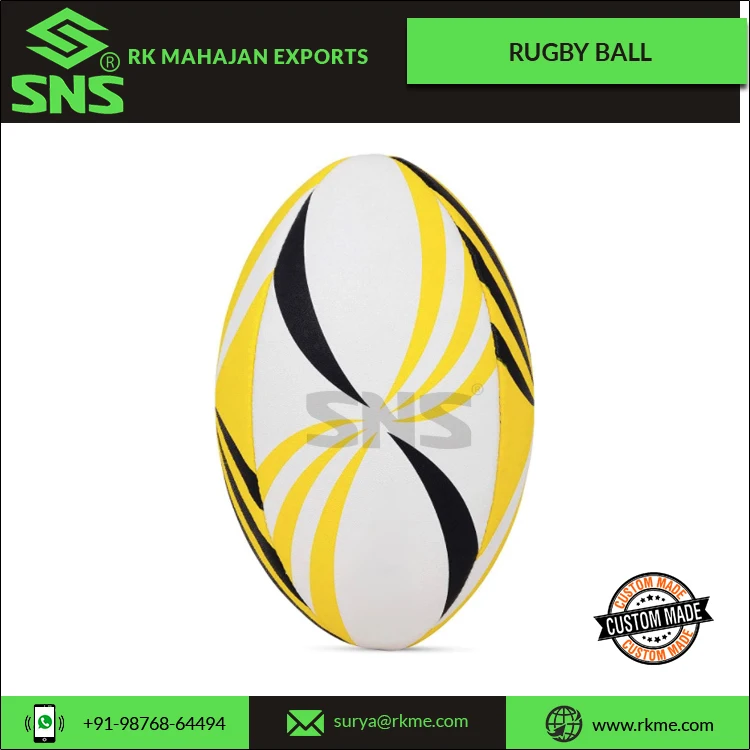 Изготовленный На Заказ латексный регби-мяч с высоким воздушным удержанием 4 слоя