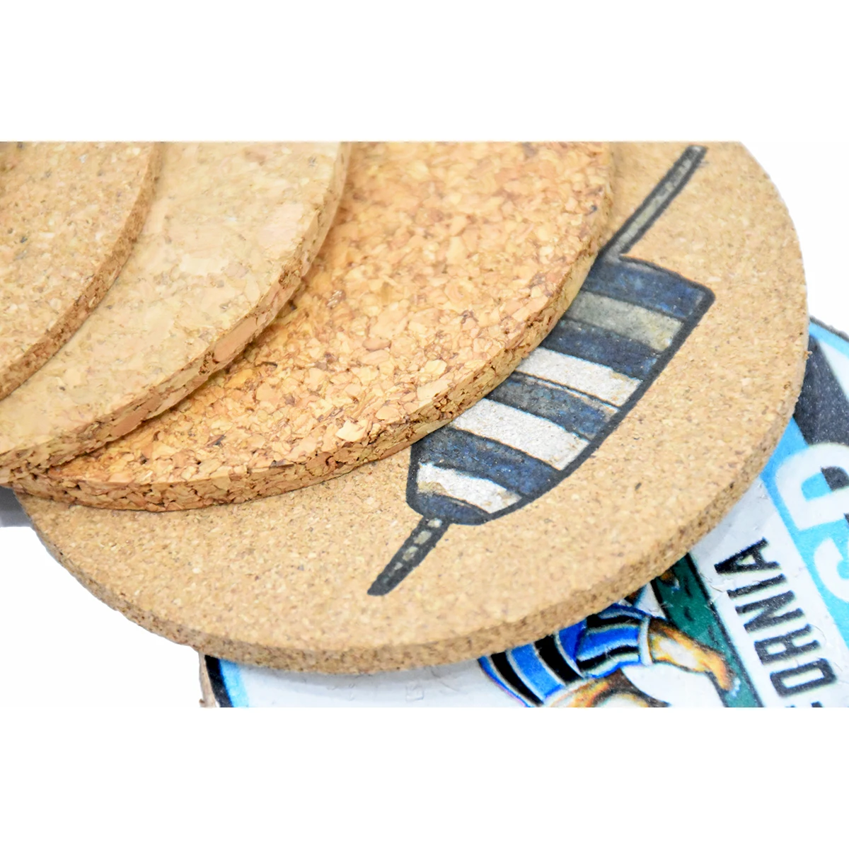 Wholesale Eco-friendly Custom Roller Coasters Wooden Placemats Coaster Cork Coaster for Drinks Posavaso Wood Resin Mats & Pads