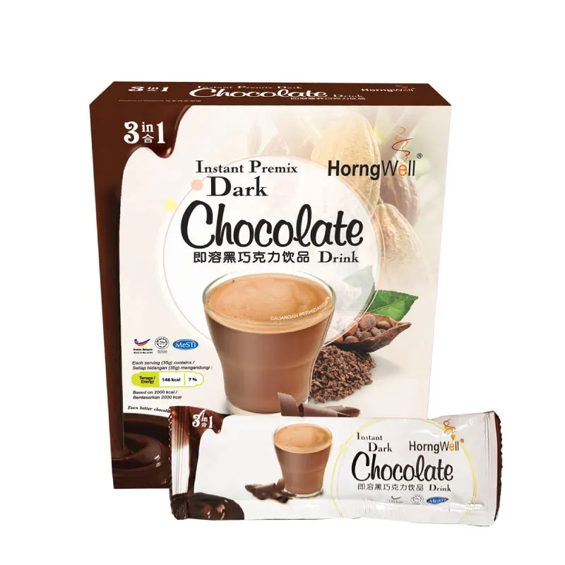 3 In 1 Instant Dark chocolate Malt Energy Drinks