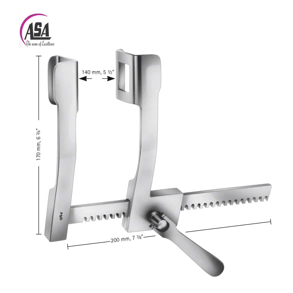 High Quality Professional Stainless Steel Medical Surgery Custom Surgical Finochietto Retractor