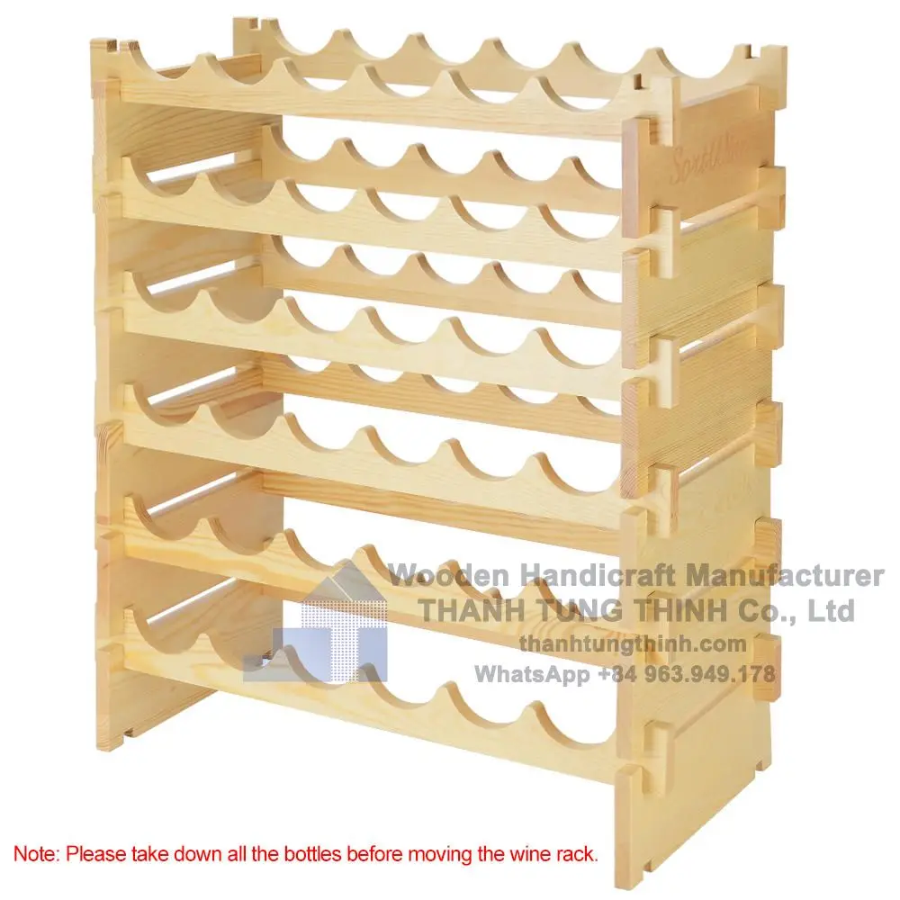 Wooden wine display rack wine holder bottle wine racks for wholesale WhatsApp: +84 961005832