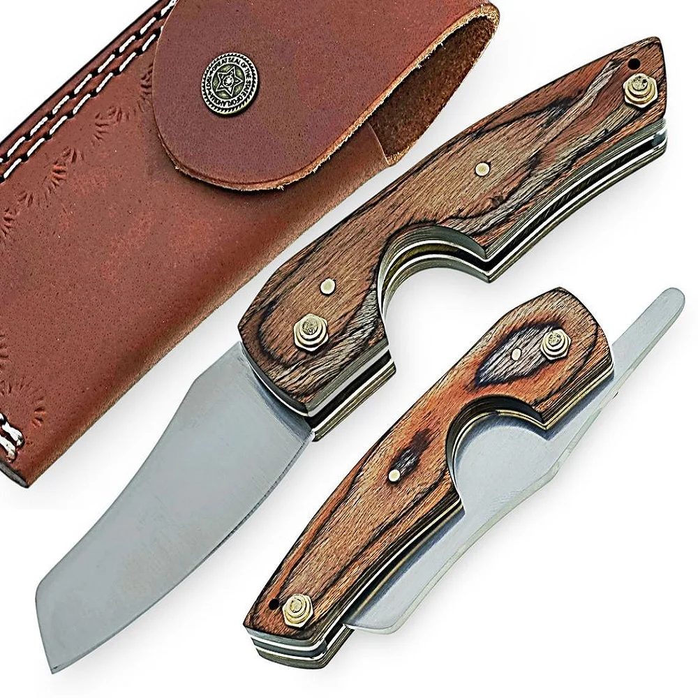 Стальной складной резак для сигар D2, 3 в 1, складной нож для сигар, резак для сигар, бритвенный станок, подарки для мужчин на открытом воздухе