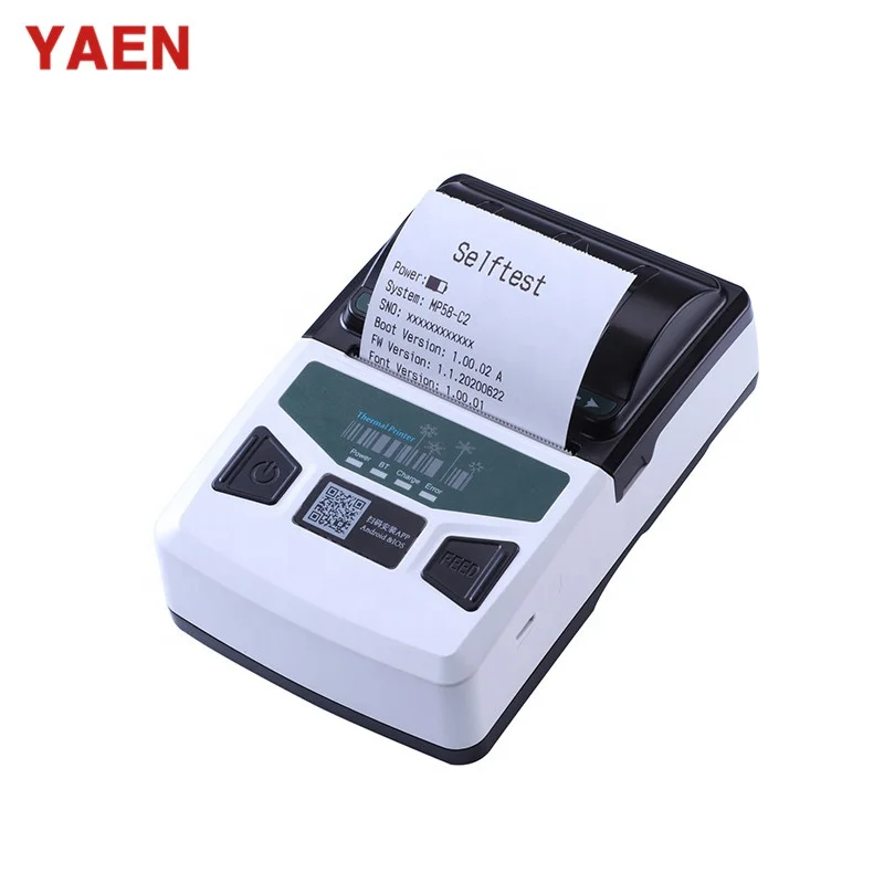 Cheap blue tooth thermal printer handheld mobile 58mm mini portable receipt printer support android/ios