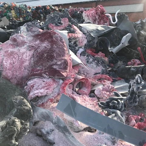 PVC Lumps Injection Mixed Color