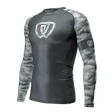 Wholesale Custom Logo Printed mma Rash Guard High Quality Graphite nova Rash Guard Rush Guard New Style