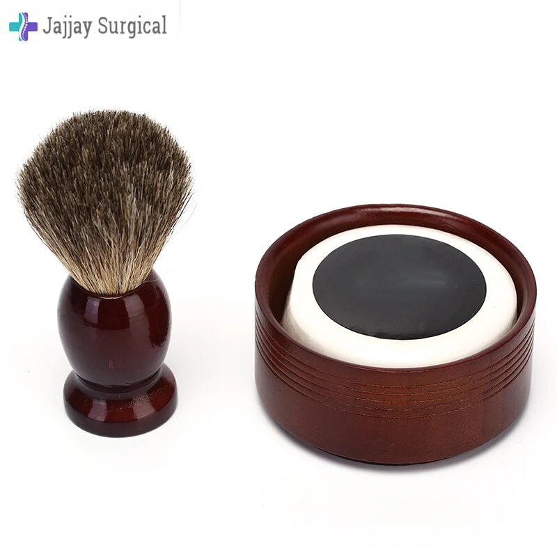 Pure Man Badger Hair Brush 100% Wood Shaving For Razor He Double Straight Edge Classic Safety Razor Safety