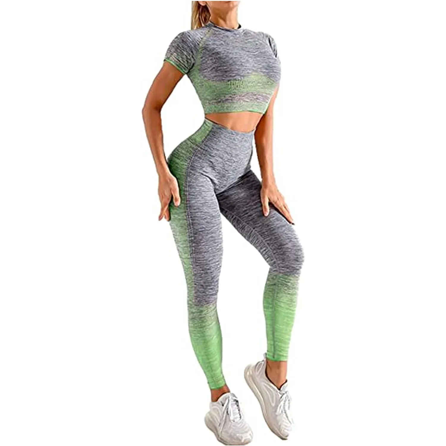 Hot Selling Fashion Women Sports Suit Quick Dry Fitness Gym Wear Yoga Sets