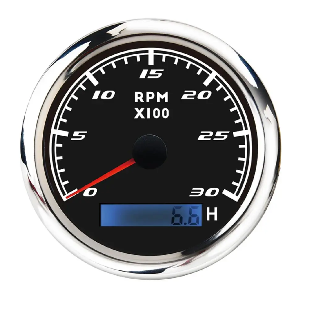 Тахометр PROSPORT SWM series водонепроницаемый GPS-датчик из нержавеющей стали 316 85 мм 12 В 24 С противотуманной светодиодной подсветкой