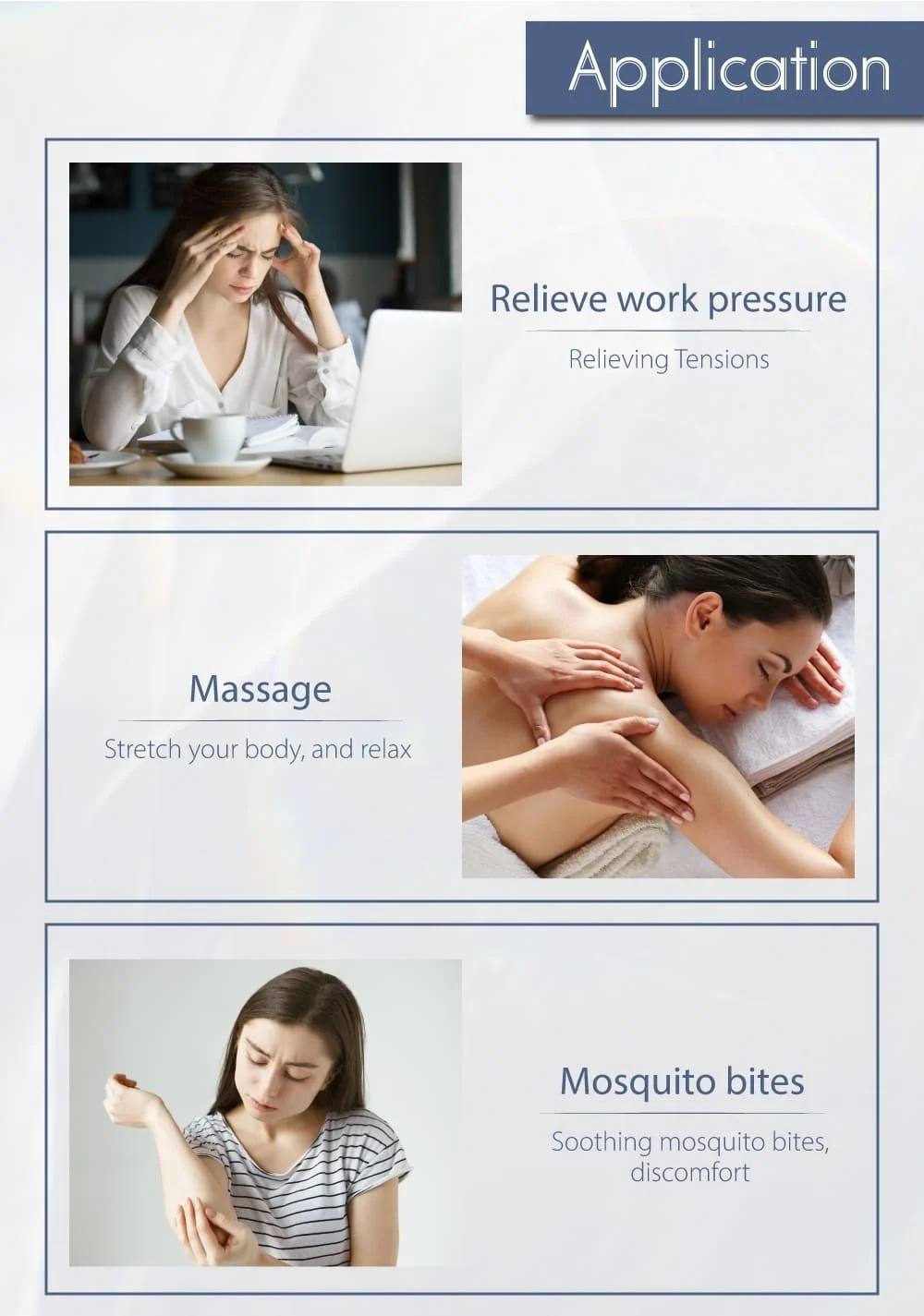 anti fatigue cream for Relieve stress & soothing mosquito bites discomfort