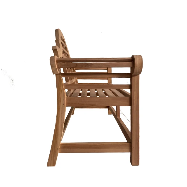  Лучшее качество Malborough 2 сиденья Banch из массива тика деревянная садовая мебель