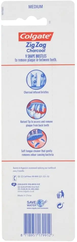 4 x Colgate 360 Whole Mouth Clean Toothbrush with Tongue Cleaner MEDIUM