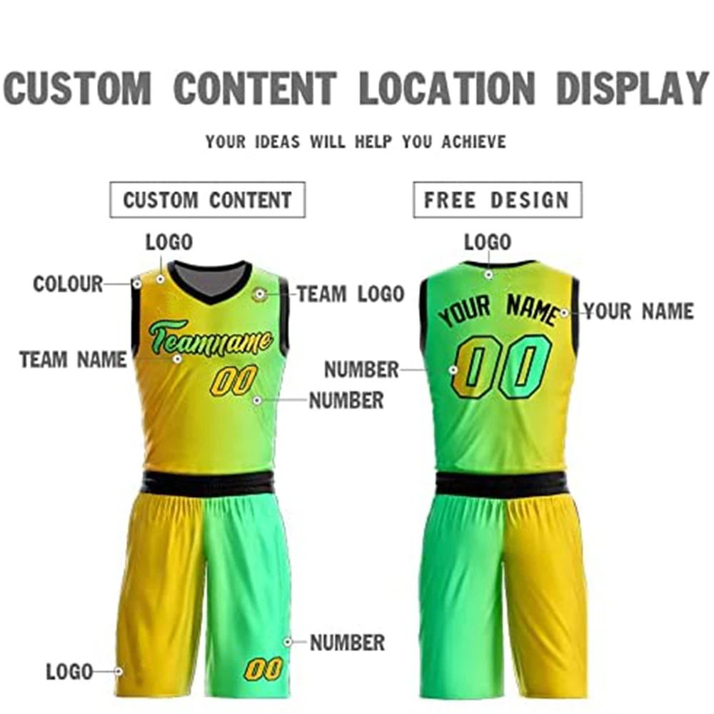 Wholesale Custom Basketball uniform Sublimation Printed Reversible Mesh Performance Team for Sports