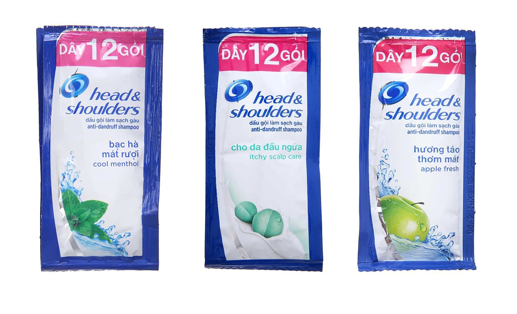 Лидер продаж Шампунь против перхоти на голове и плечах-зуд для кожи головы 6 г 12x60