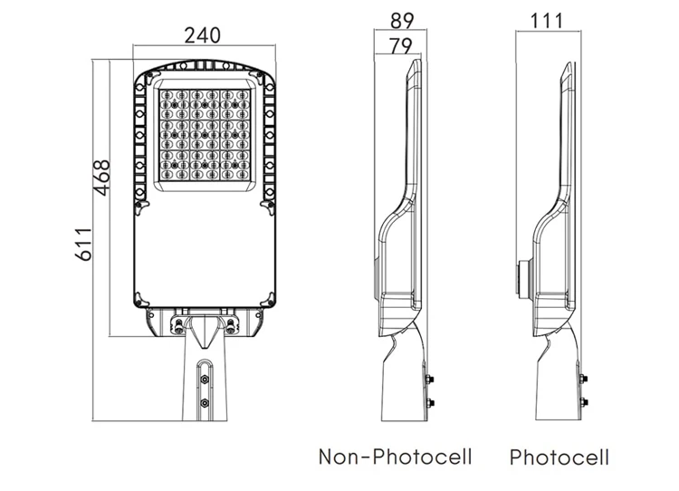 High quality wholesale TypeII TypeIII 12000LM 3000K 5700K IP66 Natural air cooling 80W Mars LED Street Light for area lighting