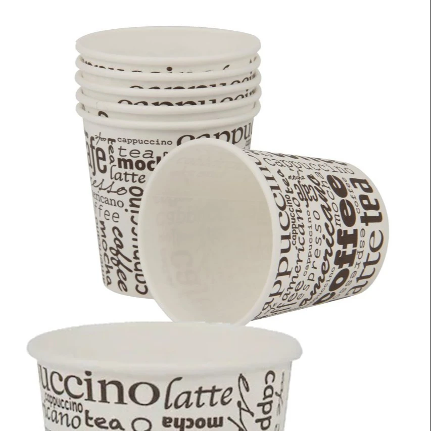 4 Oz Disposable Paper Cup Made in TURKEY Coffee Tea Hot Drinks Cheap New Cold Export Restaurant Shop Home dessert drinking