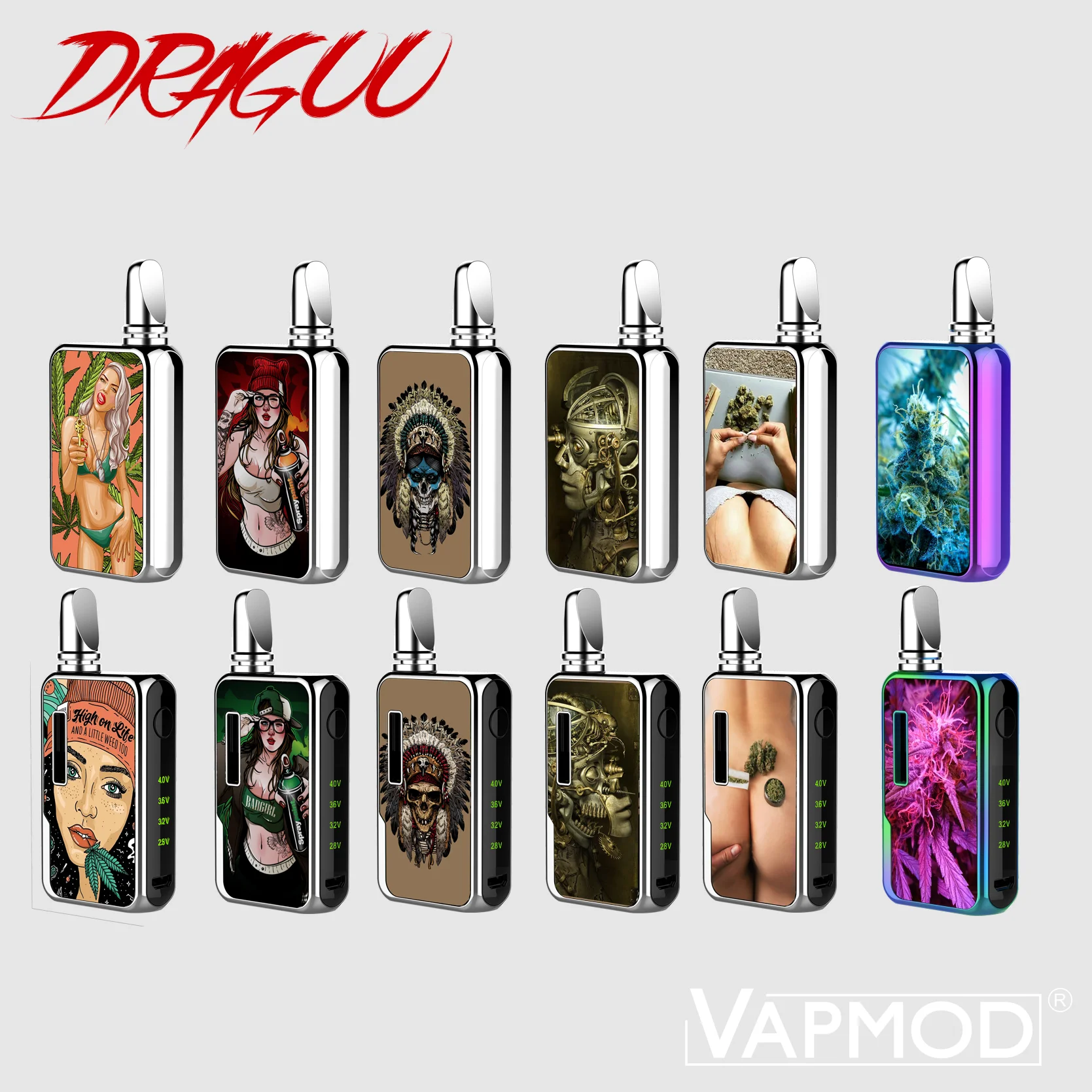
VAPMOD Dragoo 3D Version CBD Concentrates WAX Vaporizer with 650mAh & Preheat Function 