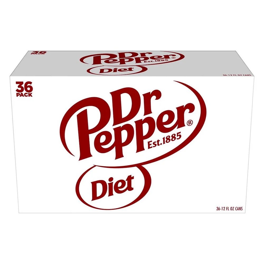 Dr Pepper Classic 12oz/355ml/ Dr Pepper Diet Can 330ml Soft Drink.