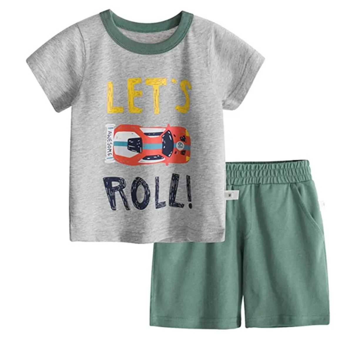 children summer printed clothes sets kids clothing sets New fashion trendy kids clothing sets