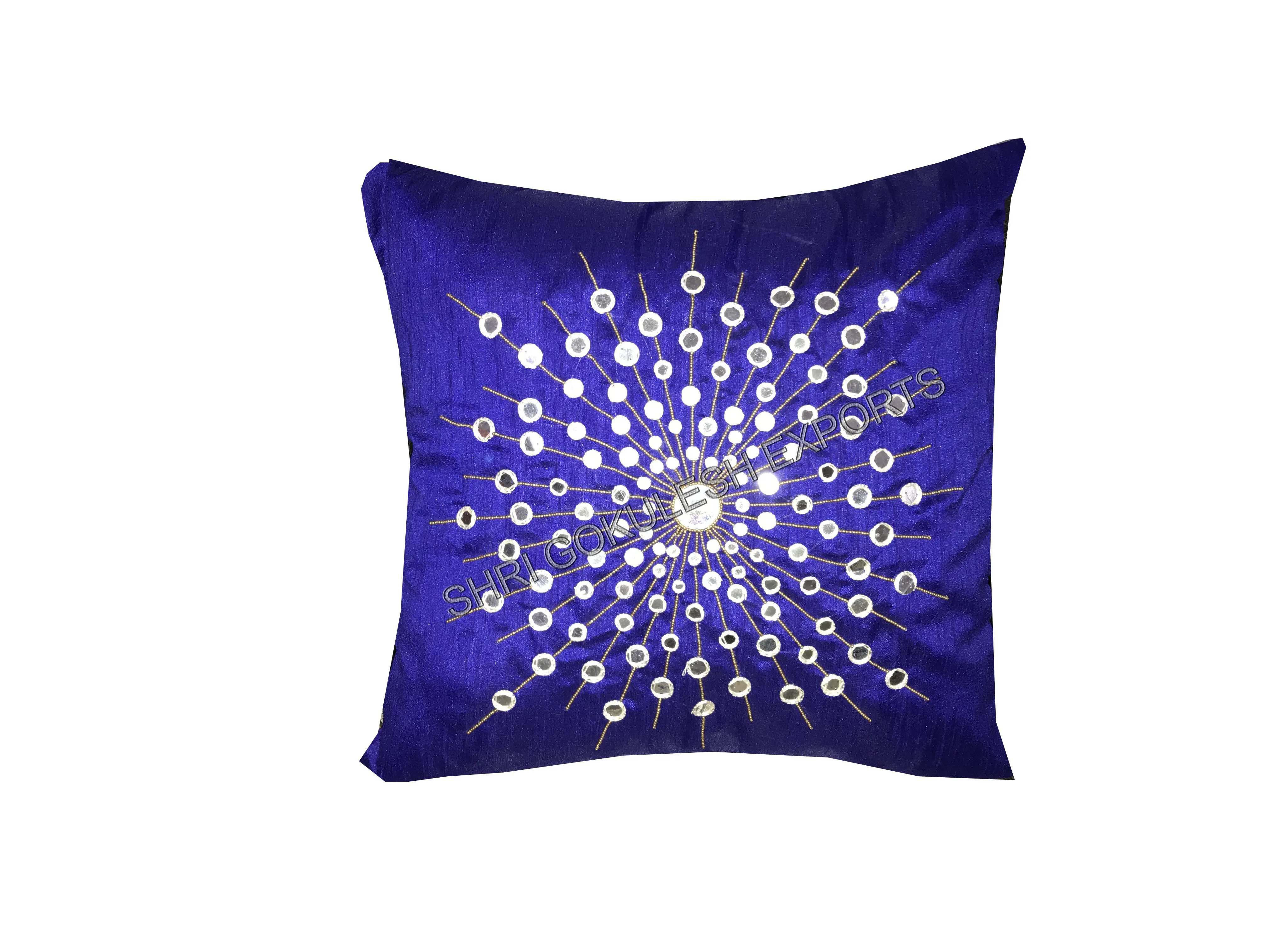 Indian Style Sari Silk Handmade Multicolor Pillow Cushion Covers