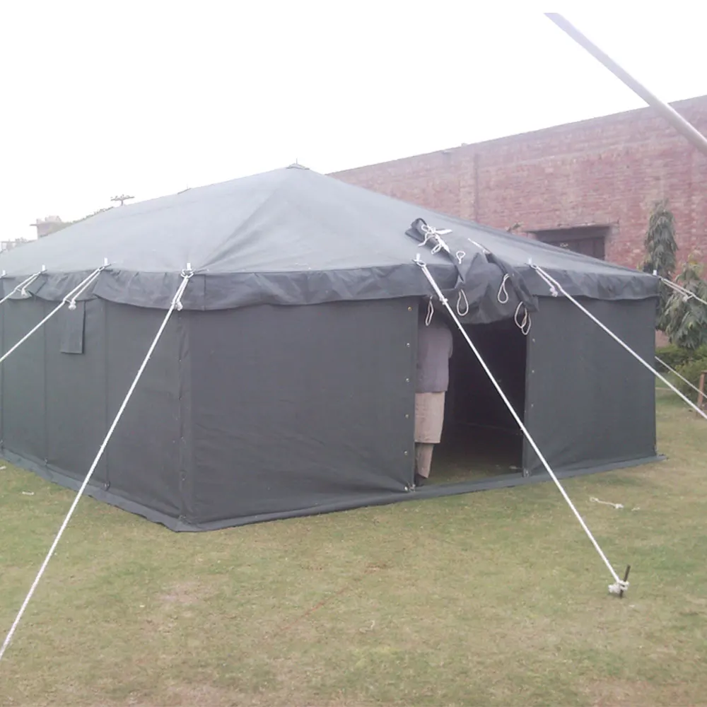 High Quality Framed Modular Tent Outdoor Camping Cotton Canvas Tent Waterproof  5x8m Large Relief Tent For Sale