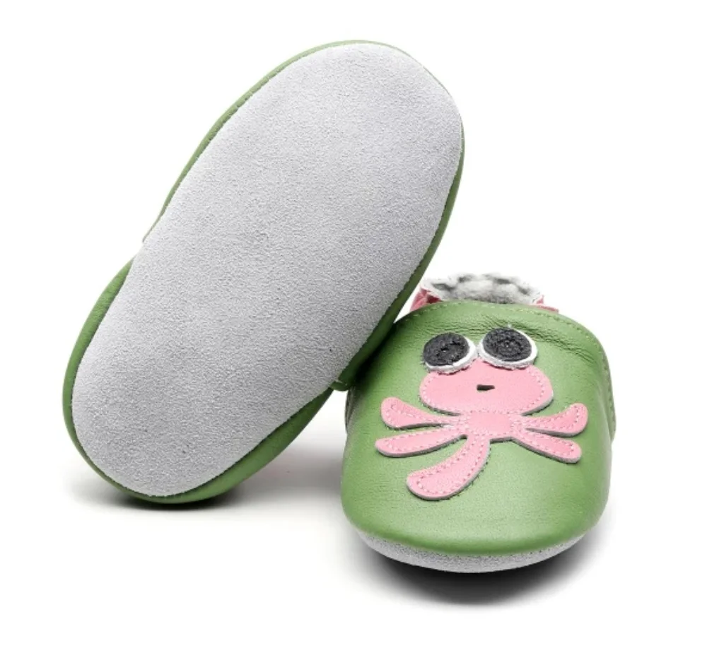 
Leather baby shoes suede sole leather shoes cute baby leather slippers 