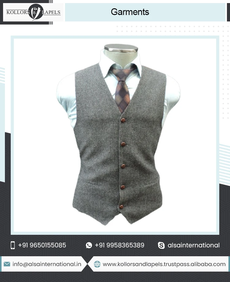 Best Quality Customied Mens Waistcoat High Visibility Waistcoat Custom Casual Men Waistcoat