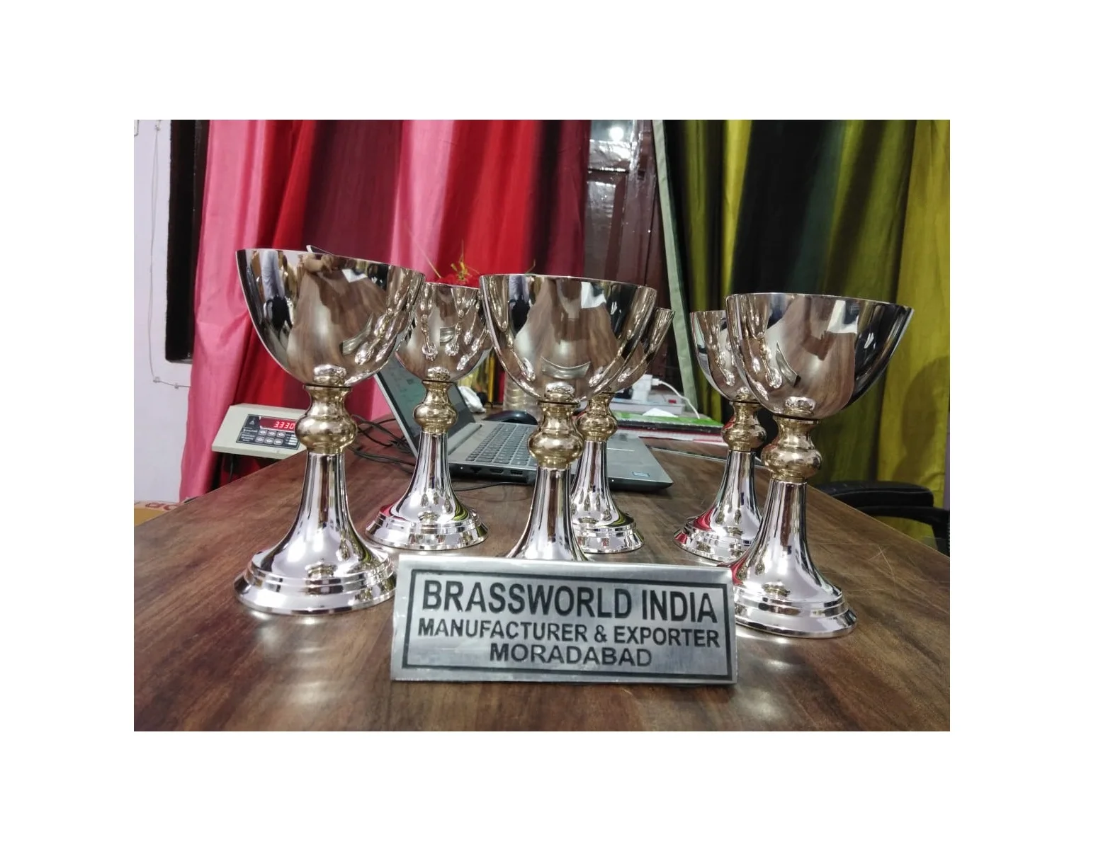 brass silver holy chalice made from Brassworld India Brassworld India