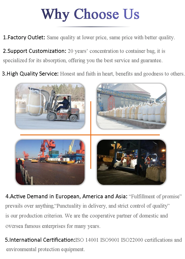 1 ton Factory waterproof bulk bag manufacture Jumbo Bag container bag for industrial material garbage