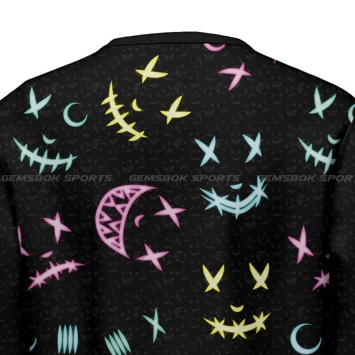 High Quality Sublimation Smile Now Graphic Design Sweatshirts Manufacture Custom Design High Quality Crew Neck Sweatshirts