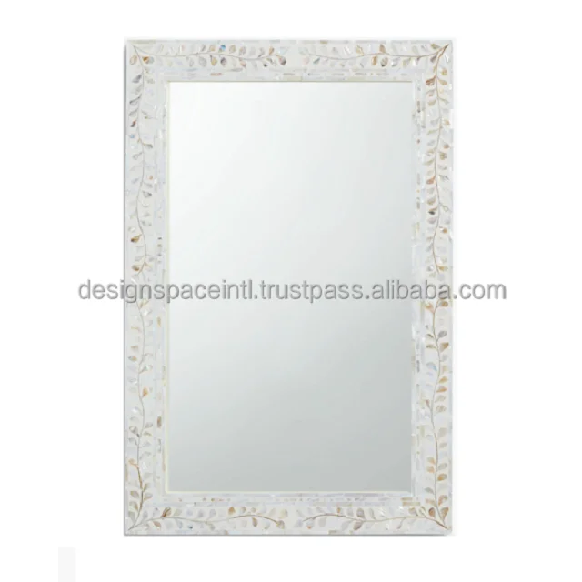 Luxury Mother of Pearl Frame Wall Mirror with best price