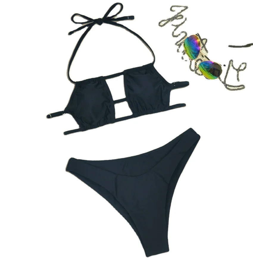 Bling Rhinestone Bikini Women Sparkling Rhinestone Bikini Swimwear Swimsuit Set
