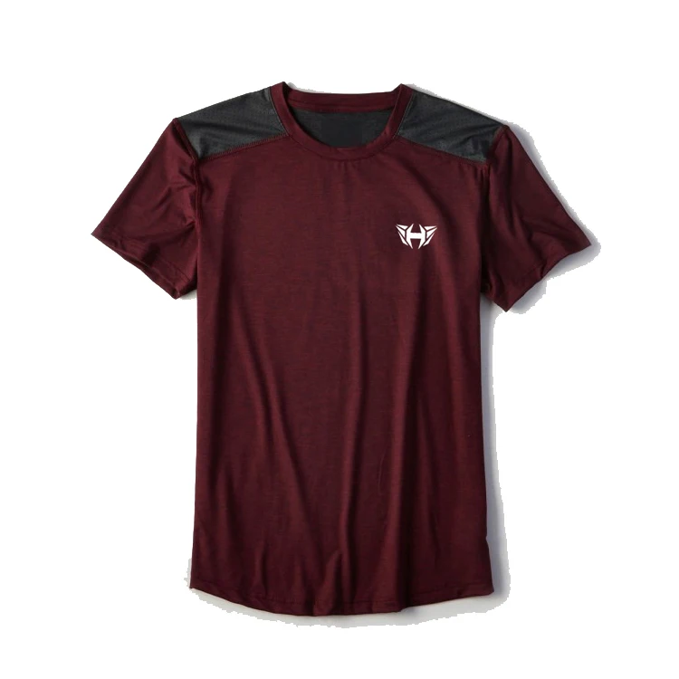 
Male large-scale short sleeve gyms T shirt Summer New Mens Gyms Elastic sport shirt men cotton Fitness Running T shirt 