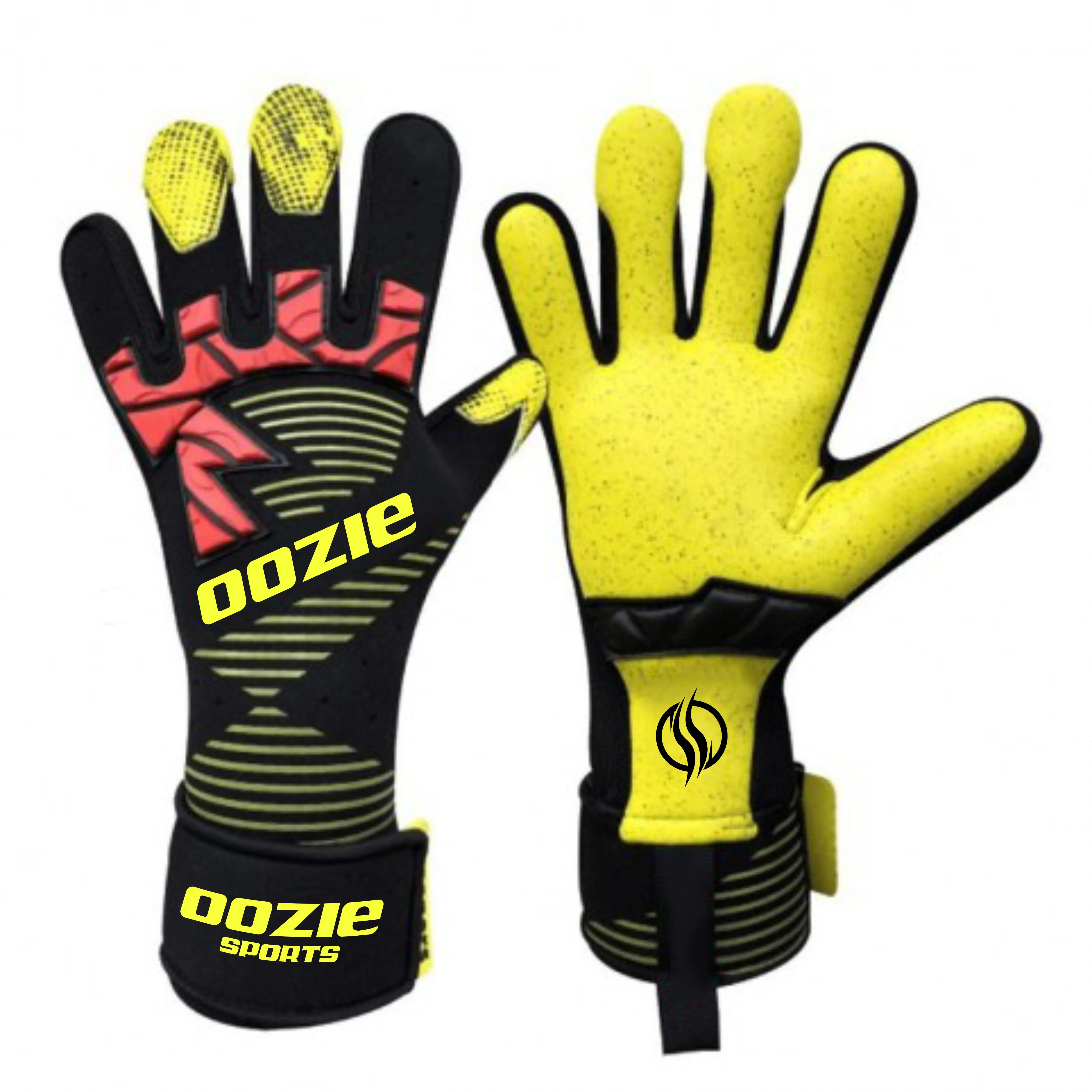 Goalkeeper gloves Made of Quartz German Latex Foam  breathable tight Fit for  player hand and easy to grip the football
