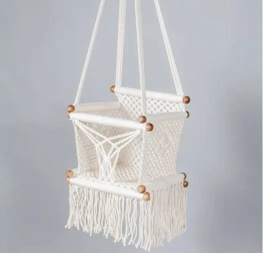 Детские качели из макраме