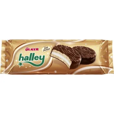 
HOTSELLER ULKER HALLEY CHOCOLATE BISCUIT WITH MARSMALLOW 