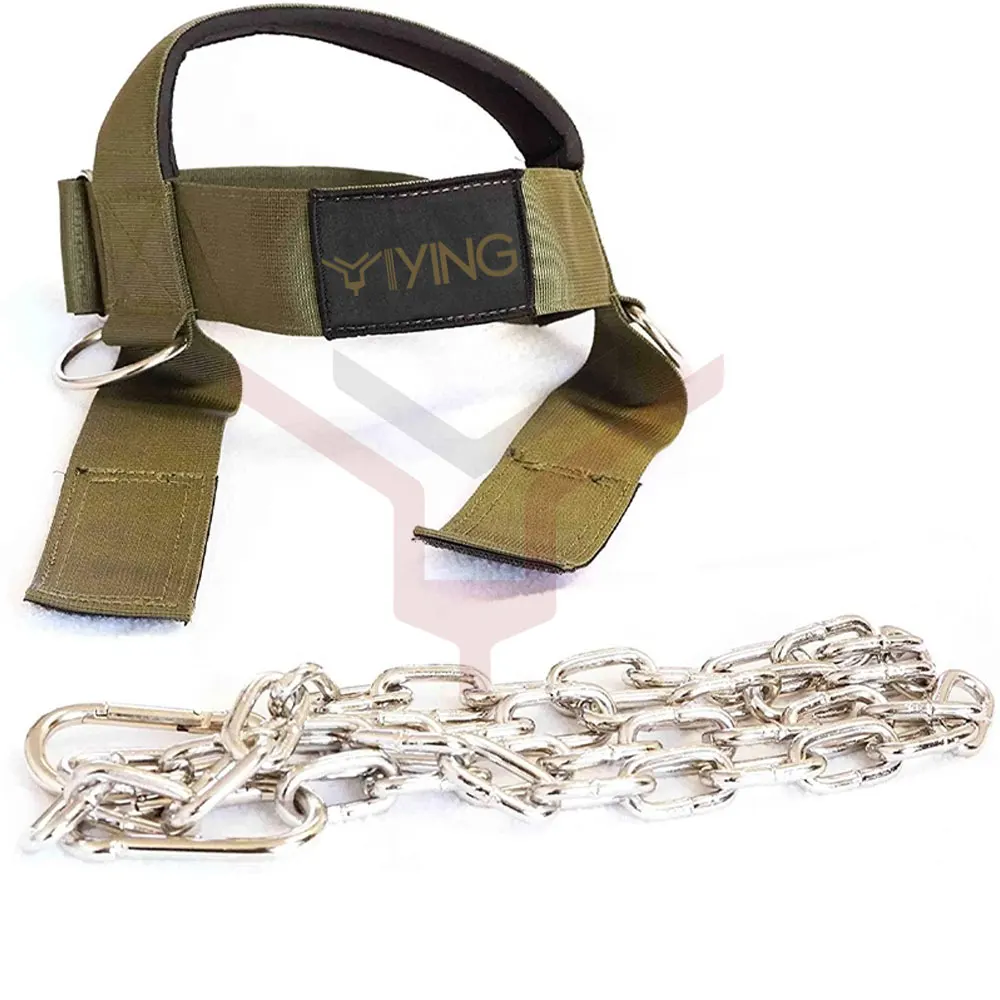 Повязка на голову для тяжелой атлетики тренажерного зала шеи с стальной цепью