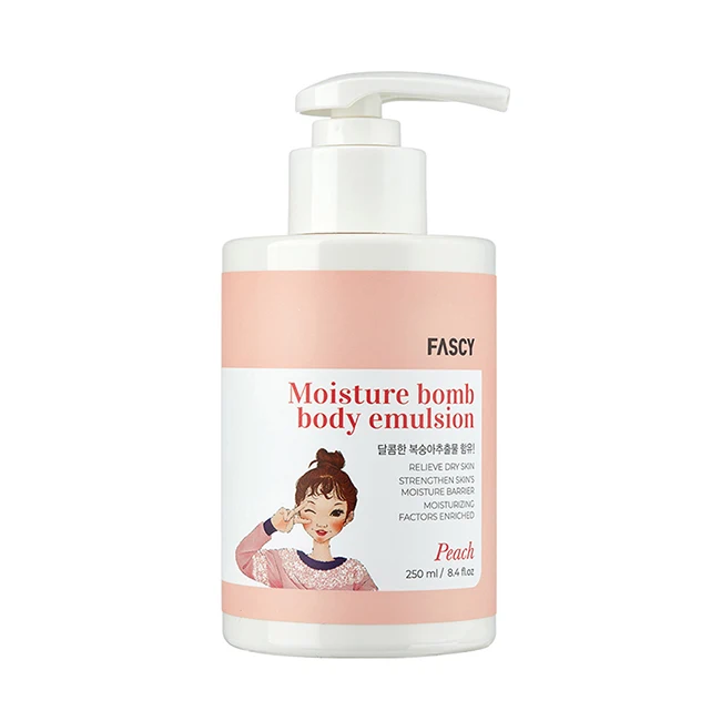Quality Assurance  Moisture Bomb Low acidic Body Emulsion Peach/Milk