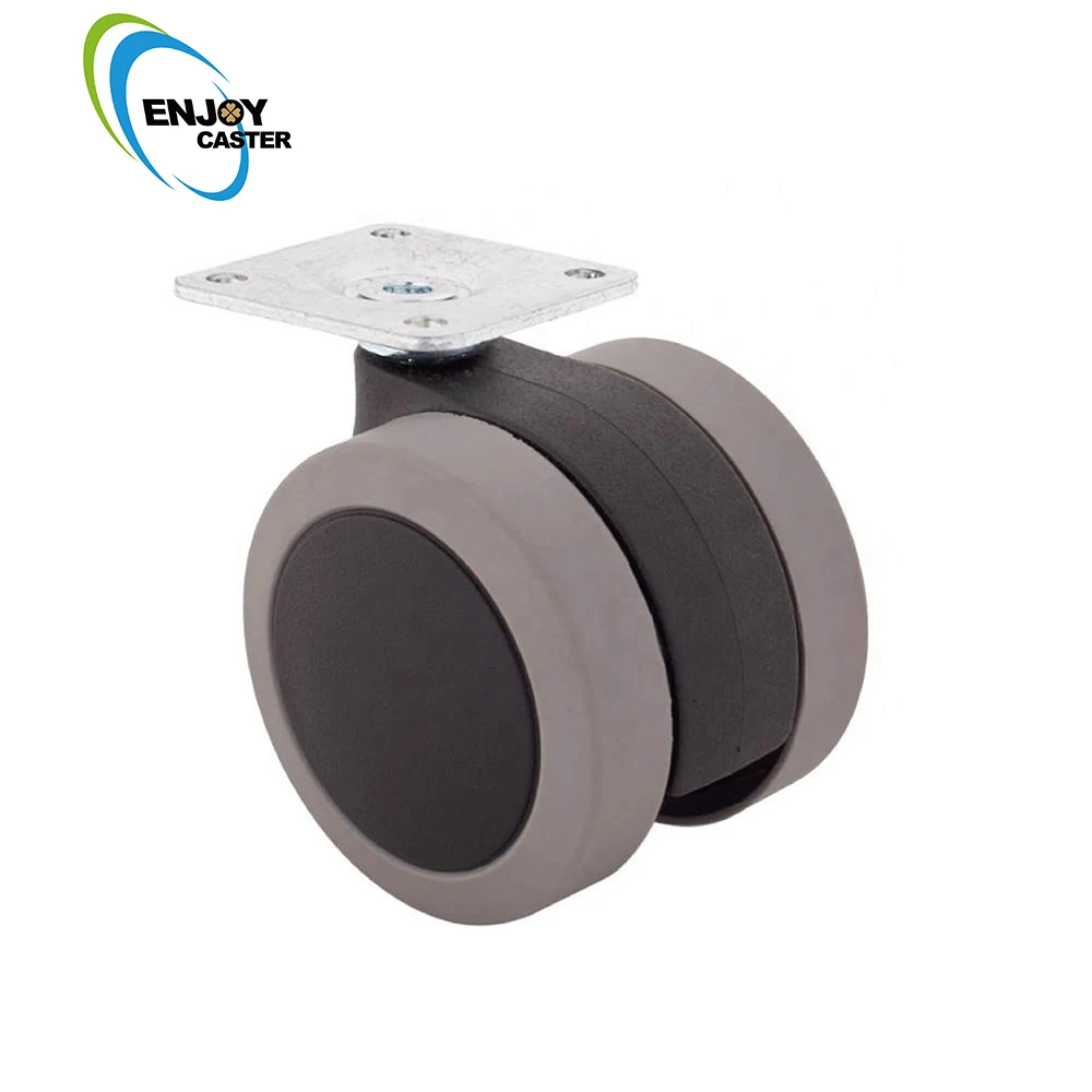 OEM small furniture trolley plate caster wheel