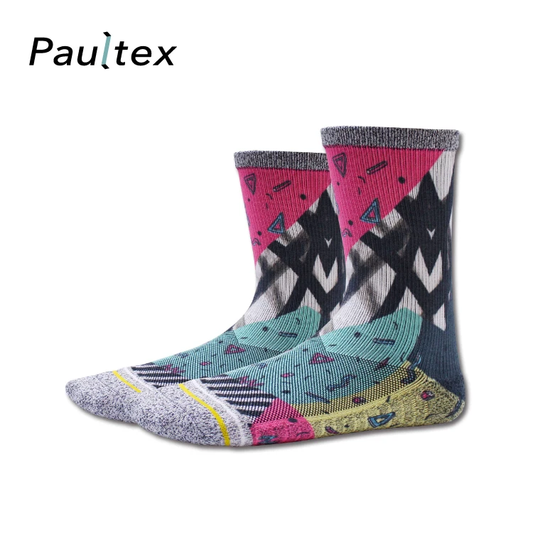 
Recycled yarn Eco friendly Custom 3d Printed Socks 