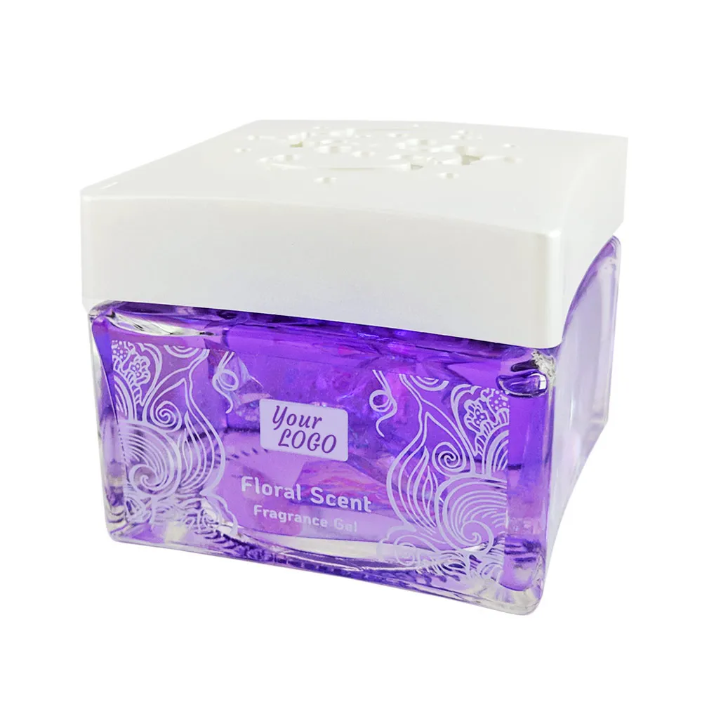 Wholesale Luxury Car Air Freshener Glass Bottle Long Lasting Scents Car Fragrance Gel Custom Made Car Perfume