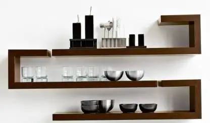 Kitchen Wall Shelf Decorative Wall Shelf wall shelf for kitchen in Brown in colour and customised size available