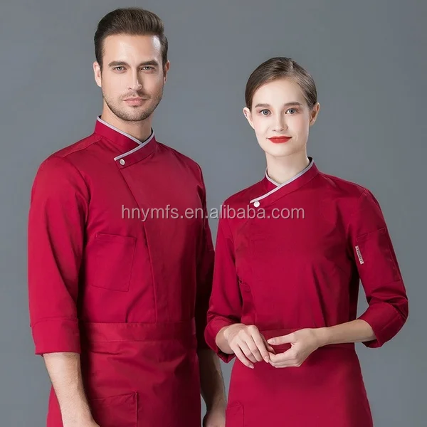 
65% Polyester 35% Cotton Soft Chef Garment Jacket Chef Cook Uniform Chef Uniforms for Food Industry 